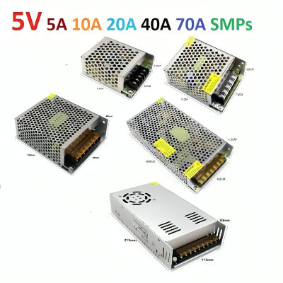 Picture of DC 5V SMPS 5A 10A 20A 40A 25W~200W Input AC 220V Power Supply Module lighting transformer For P10 P6 P4 P5 LED Module LED Strip HD-U6A HD-WF1 HD-WF2 Mobile Charging Station 