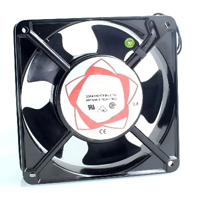 Picture of AC Cooling fan 5 " AC 220V 22W low noise for EGG incubator Black