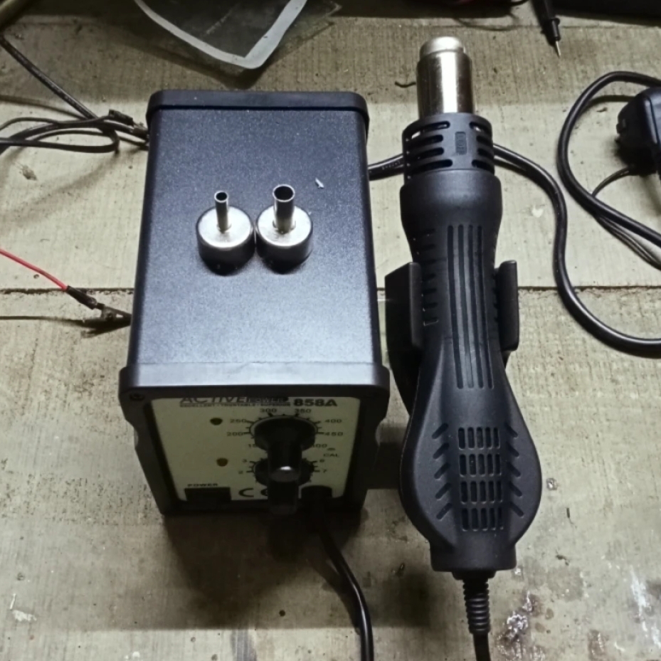 Picture of Analog 858A Hot Air Soldering Station Multifunction SMD/SMT Rework station with LED Indicator Light replace Baku Active Koocu Quick 878D+ BK-858A 