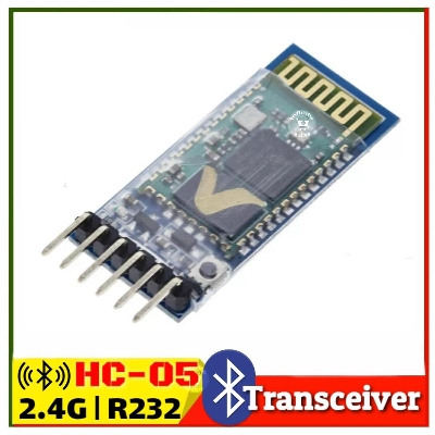 Picture of HC-05 Bluetooth Serial Module integrated Bluetooth serial pass-through module HC 05 master-slave 6pin Blue