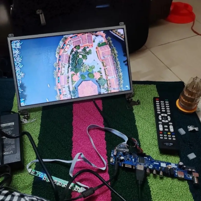 Picture of LVDS Cable 2ch 6bit I-PEX 20455-040E 40 Pins Pitch 0.5mm for 1280x800 1440x900 1920x1080 Resolutions LED Backlight Panel 3.3V Only Support 40 pin Laptop Display 
