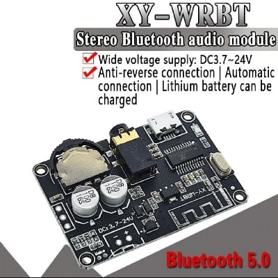 Picture of Bluetooth 5.0 Decoder Stereo mp3 lossless Receiver Board Micro USB Type C Power 3.5mm Audio Output XY-WRBT 