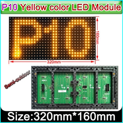 Picture of P10 Outdoor Yellow Led Module Dip 32*16 Pixel 320*160 Mm For Single Color Led Display Scrolling Message Led Sign 12X6 Inch - Multimeter P10 Yellow