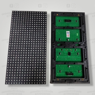Picture of P10 Outdoor Blue LED module DIP 32*16 Pixel 320*160 mm for Single color LED display Scrolling message led sign 12x6 inch P10 Blue SMD