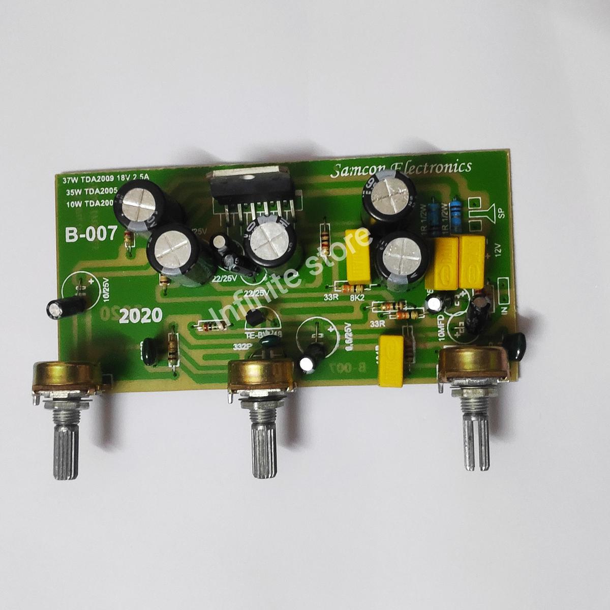 Picture of TDA2009 Base Tone Power Amplifiers Board 37W Mono DIY For Home Theater Sound System Replace XH-M139 TDA7297 Blue