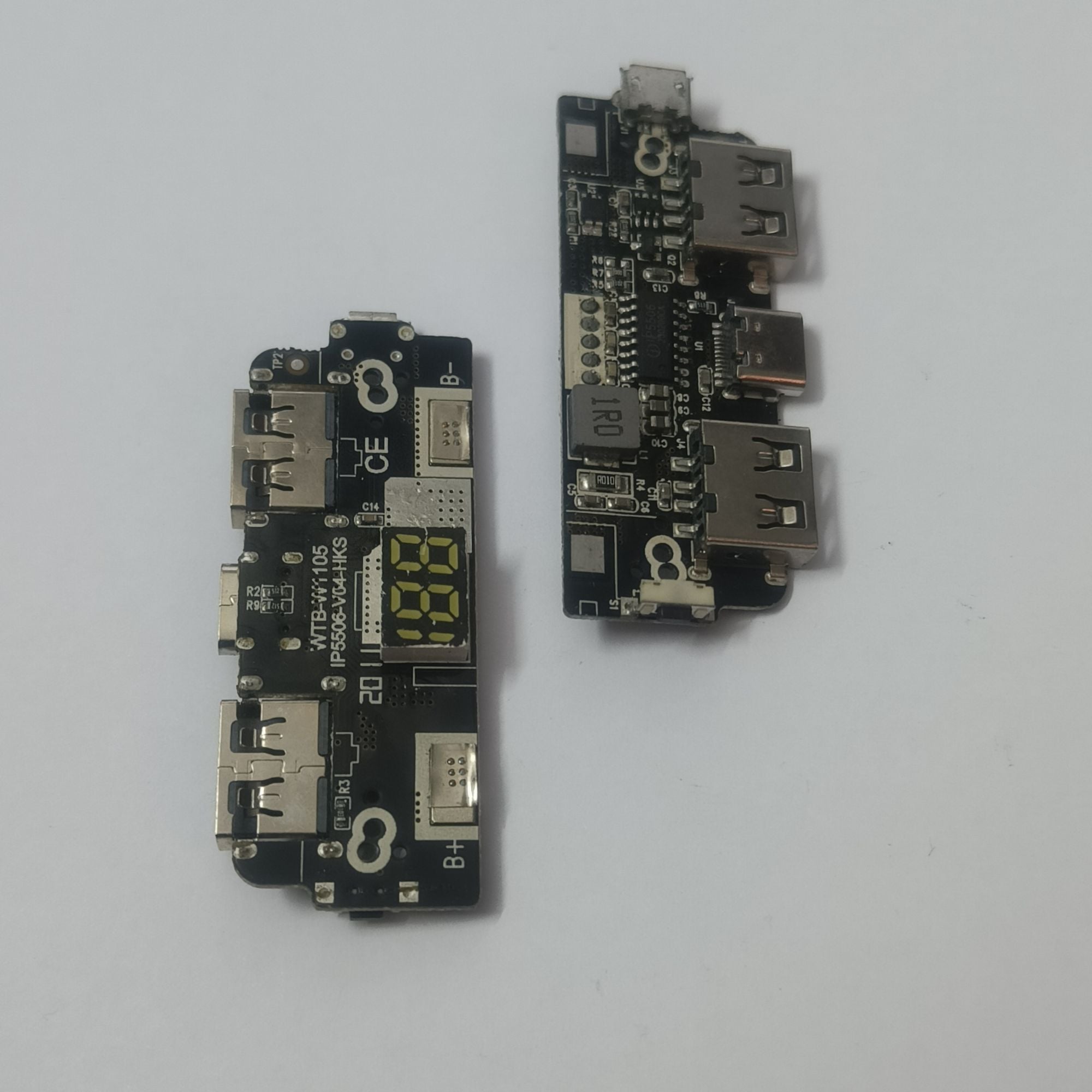 Picture of Power Bank Circuit LCD Display Dual USB 5V 1A 2.1A 18650 Battery Charger Board Mobile Power Bank Accessories for Phone DIY LED LCD Module Board white