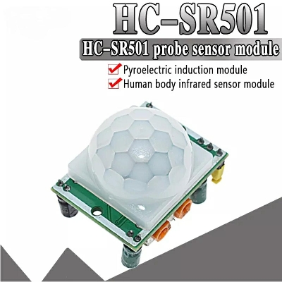 Picture of Pir Motion Sensor Hc-Sr501 Adjust Ir Pyroelectric Motion Detector Module - Solar Panel Green