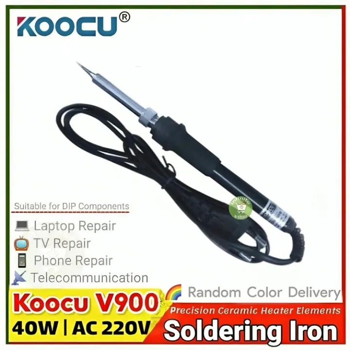 Picture of Koocu V900 Portable Soldering Iron Heater Element Soldering Welding Iron AC220V 40W for Mobile Phone TV Computer Similar 908 V501 V900C USB Soldering Iron