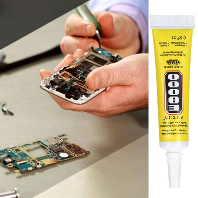 Picture of Stronger Glue E8000 / Super Liquid Glue Black Sealant Adhesive For Phone Touch Screen Frame Repair Diy Jewelry Set Repair Tools Similar E-8000 T-7000 