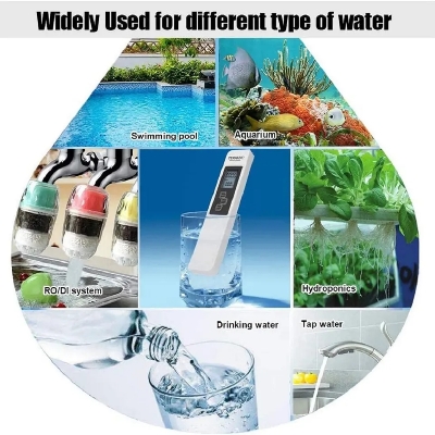 Picture of TDS EC Meat Temperature Tester Pen 3 In 1 Function Conductivity Water quality measurement equipment TDS and EC examiner 0-5000PPM 