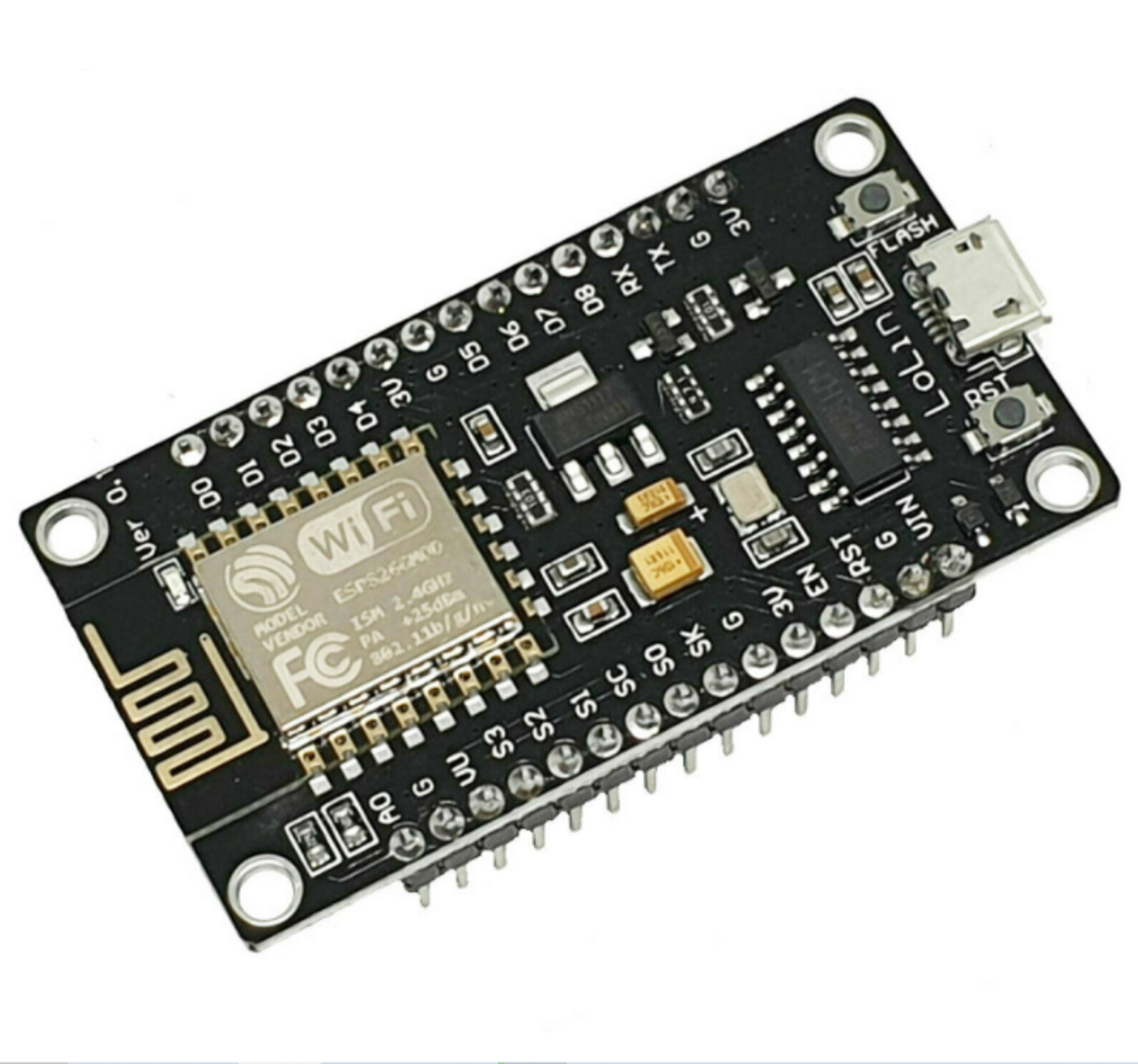 Picture of NodeMcu V3 ESP8266 Development Board For Made Diy Smart Home Automation Switch Control University Project update from LoLin V3 Black