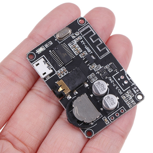 Picture of XY-WRBT Bluetooth 5.0 Stereo Audio Receiver board connect to XH-M139 TDA2030 for Quality Sonund 
