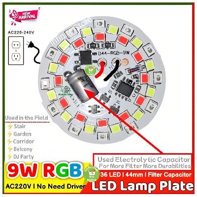 Picture of High Quality - LED Mini Flashlight Keychain - Handy and Easy to Use and Maintain - Refine and Excellent - Reliable and Durable With Capacitor RGB Plate