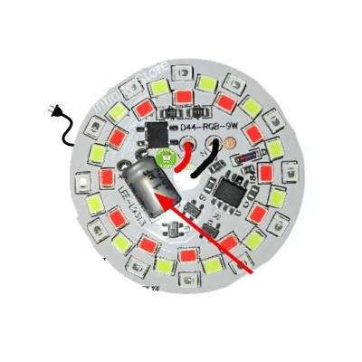 Picture of High Quality - LED Mini Flashlight Keychain - Handy and Easy to Use and Maintain - Refine and Excellent - Reliable and Durable With Capacitor RGB Plate