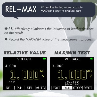 Picture of Digital Oscilloscope Multimeter Current Voltage Capacitance Resistance Frequency Tester Analog Bar Graph Data Waveform Display 20KHZ Bandwidth Auto Range Backlight ET828 