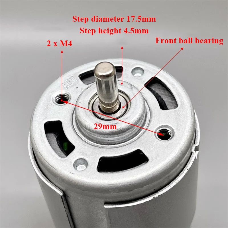 Picture of ACTUATOR AEM718011 RS-775 Motor DC12V18V 24V 36V 17500RPM High Speed Large Torque Ball Bearing Electric Drill Garden Tool Motor 