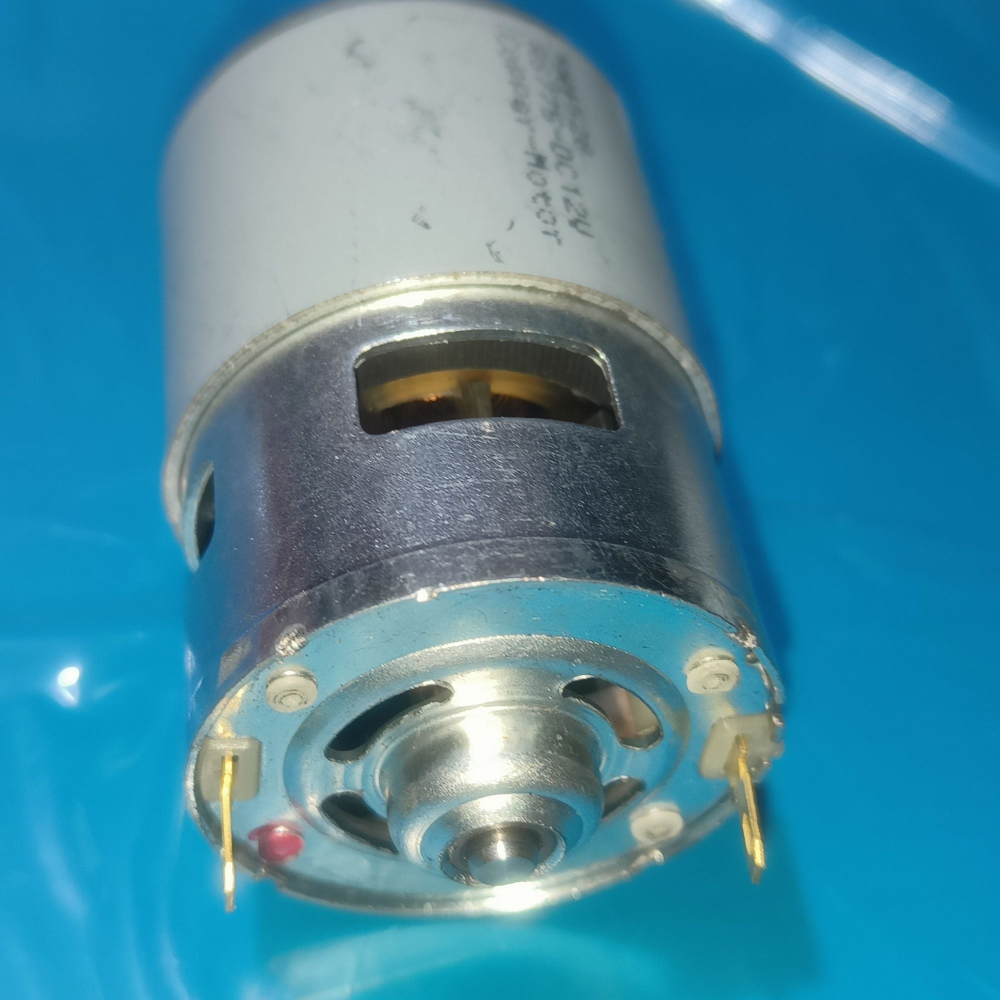 Picture of RS775 DC Motor 12V 5mm Shaft Front Ball Bearing Backend Copper Bush 150W for DIY Project Water Pump Sprayer 