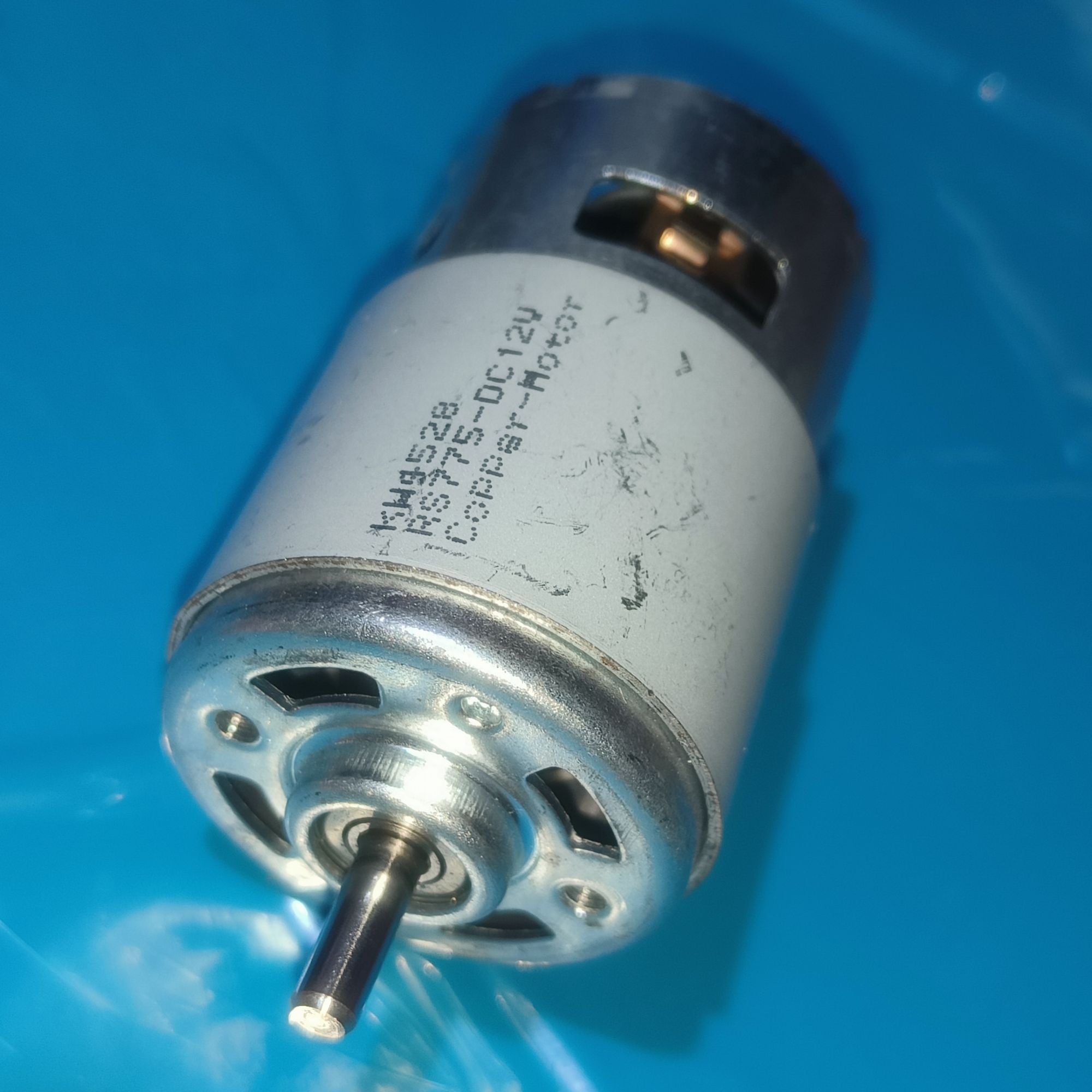Picture of RS775 DC Motor 12V 5mm Shaft Front Ball Bearing Backend Copper Bush 150W for DIY Project Water Pump Sprayer 
