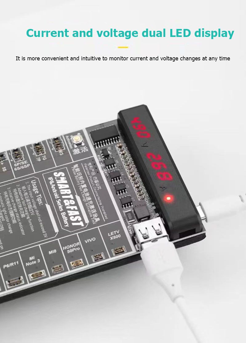Picture of Professional Phone Activation Charge Circuit Board With USB Cable for Phone iPad Samsung Xiaomi Huawei Battery Repair Apple iPhone SE