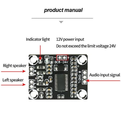Picture of CA-3110 15W Stereo Audio Amplifier Board Class D TPA3110  Multimedia Speaker DVD Players Game Machine Music Instruments 