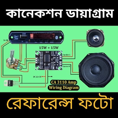 Picture of CA-3110 15W Stereo Audio Amplifier Board Class D TPA3110  Multimedia Speaker DVD Players Game Machine Music Instruments 