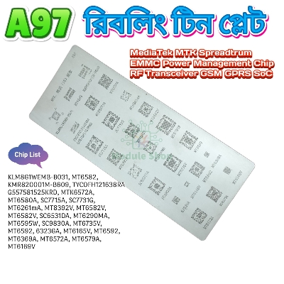 Picture of MTK Huawei Max Snapdragon IC Reballing Sheet BGA Stencils for Android Directly Heated Mediatek Snapdragon Hisilicon MTK Spreadtrum Chips BGA Reballing Stencils Kit 