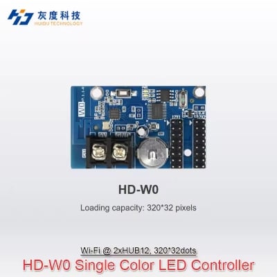 Picture of HD-W0 P10 Single Color WiFi Control Card 512x32 Pixel support Extended Equipment Similar HD-U6A HD-W02 W02 Single Color Wifi