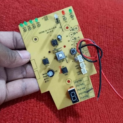 Picture of F0178D Rechargeable Fan Control Circuit Board Digital LED Display PWM Fan Speed Control LED Lamp ON OFF USB Function Replacement Parts for Sogo Sunca Defender Kennede AC / DC Rechargeable Fan 