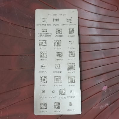 Picture of Universal Bga Stencil For Android Qualcomm HiSilicon Mtk Msm Sa OV Max  Ipad Cpu Ram Pm Power Ic Reballing Stencil Tin Plate for Xiaomi Realme Oppo Vivo Samsung 