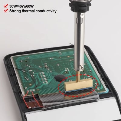 Picture of Soldering Tips 40W~60W T Shape Soldering Iron Tips with Hot Press for  LCD LED Panel Screen Flex Cable Repair 