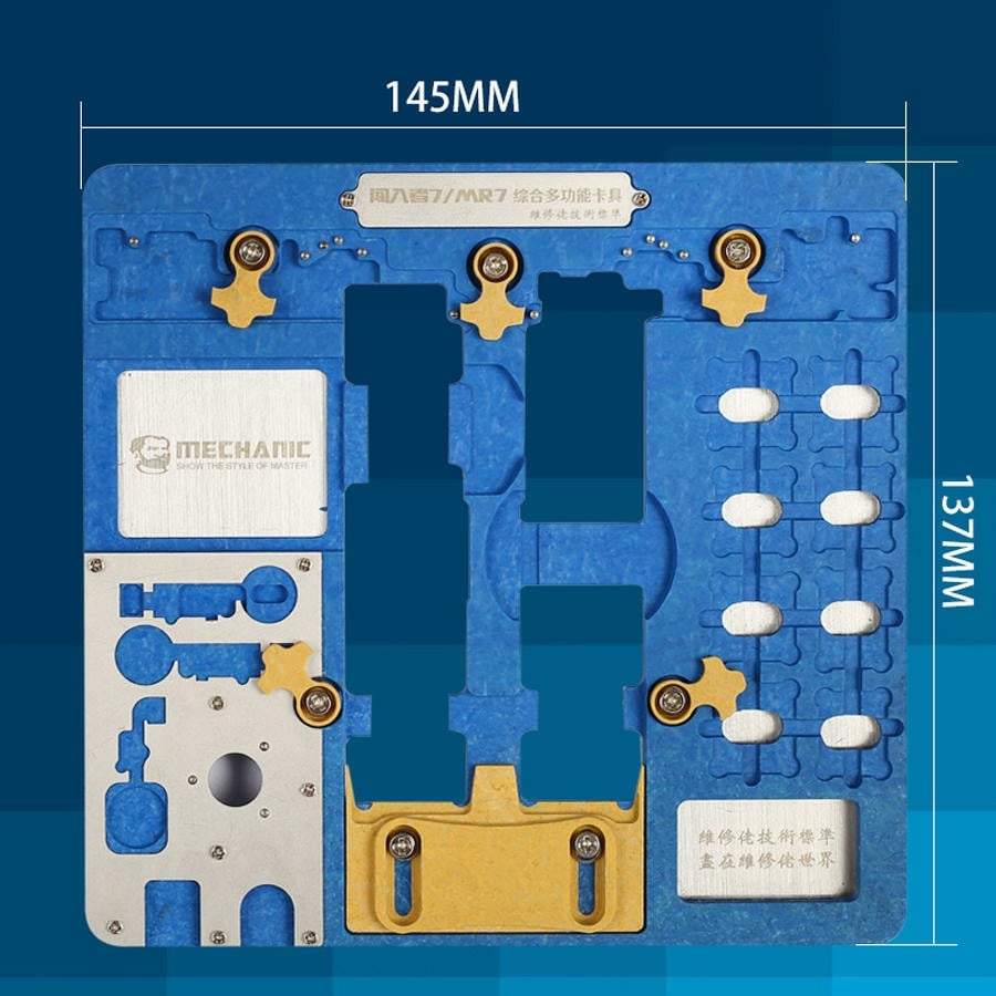 Picture of MECHANIC MR7 Double-layer Motherboard PCB Fixture Fingerprint CPU Chip Remove for iPhone A7 A8 A9 A10 A11 A12 NAND PCIE Motherboard 