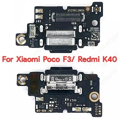 Picture of Flex Charging Port For Xiaomi Mi Poco F3 Redmi K40 Charge Board USB PCB Ribbon Dock Connector Flex Replacement Spare Parts Xiaomi Redmi Note
