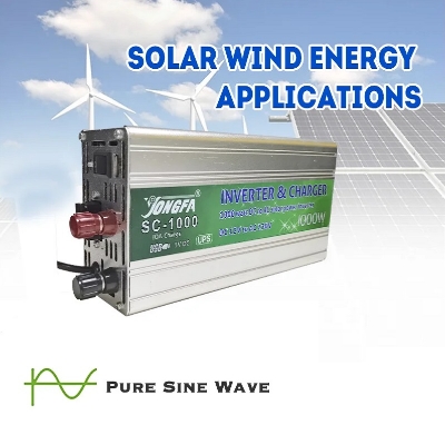 Picture of SC-1000 1000W Battery Phone Charger Solar Power/UPS Inverter for Home DC 12V to AC 220V Modifued Pure Sine Wave Ukraine Stock Emergency 