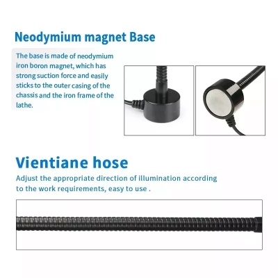 Picture of SUNSHINE SS-804 Magnetic LED Lamp Magnet base COB wick Lamp Aluminum lampshade Universal can Magnetically adsorbed 