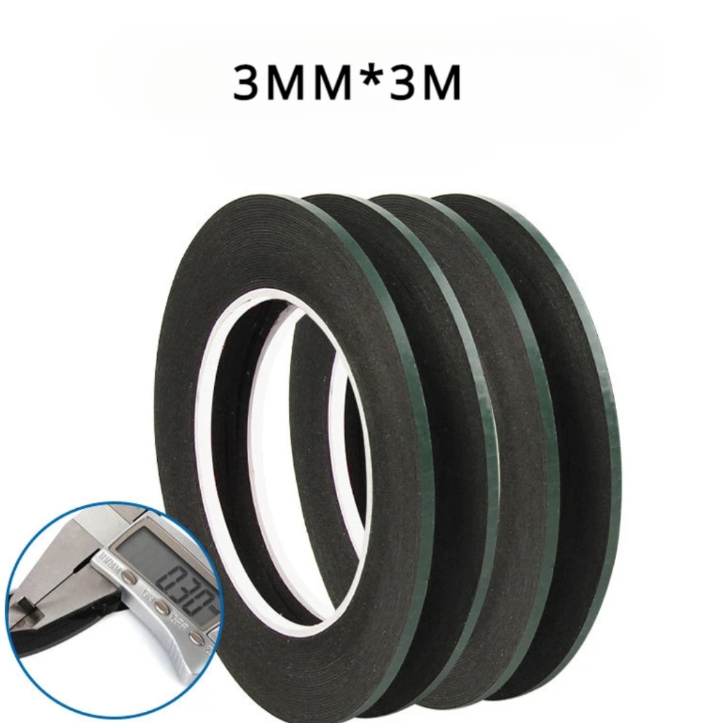 Picture of 2pcs  Side Adhesive Tape 3mm Sticky No Oven Fabric Waterproof Both Tape for Cell Phone LCD Screen Backpart Repair 