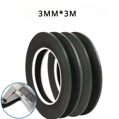 Picture of 2pcs  Side Adhesive Tape 3mm Sticky No Oven Fabric Waterproof Both Tape for Cell Phone LCD Screen Backpart Repair 