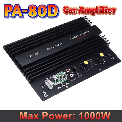 Picture of PA-80D 12V 1000W Mono Car Audio Power Amplifier Powerful Super Bass Subwoofers 