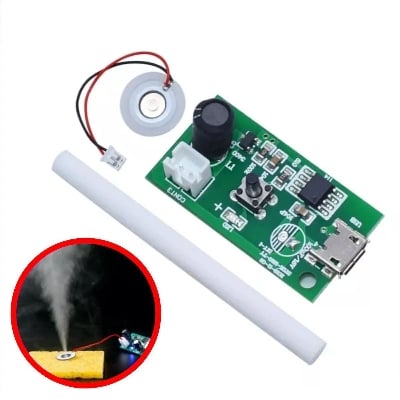 Picture of USB 5V Mini Humidifier DIY Kits Mist Maker and Driver Circuit Board Fogger Atomization Film Atomizer Sheet Mini Oscillating 