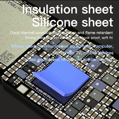 Picture of 10 pcs 2UUL Pre-Cut Thermal Pads 12X12X1.5mm Silicone Heat Sink for Mobile CPU GPU EMMC UFS 