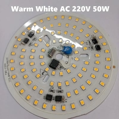 Picture of DIY LED Lamp Plate AC 220V 50W~100W White & Warm White for LED Bulb Replacement Parts 