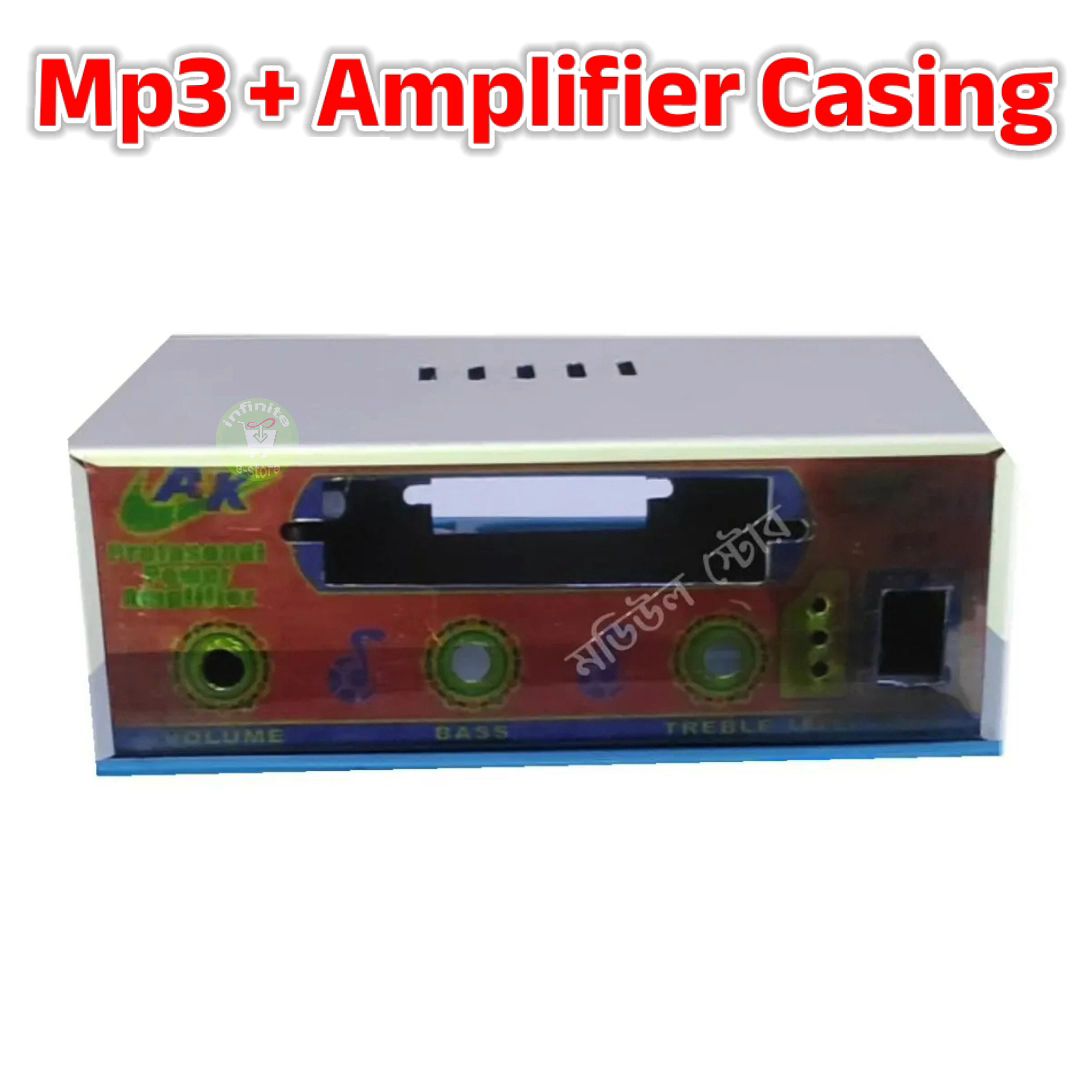 Picture of DIY Metal Casing Box for Mp3 MP5 Audio Receiver Module Volume Control Amplifer 