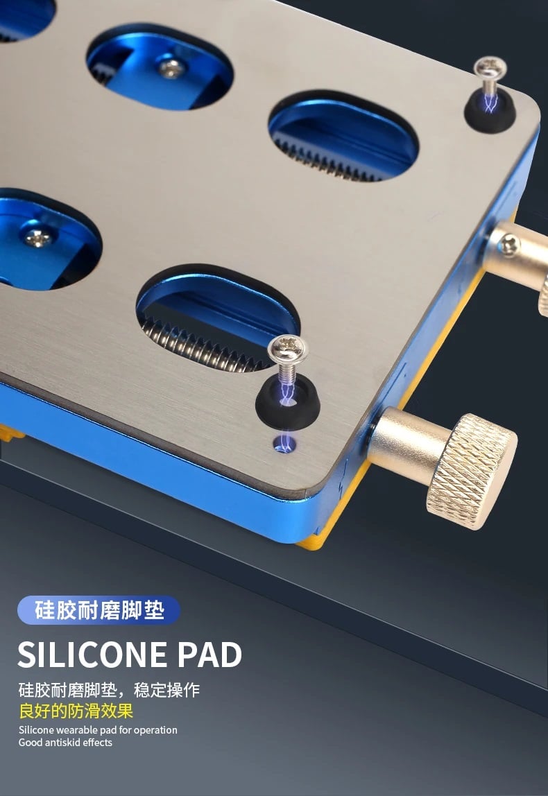 Picture of Mechanic MR6 Pro Universal Holder Dual Mount PCB IC Chip Alloy steel base 
