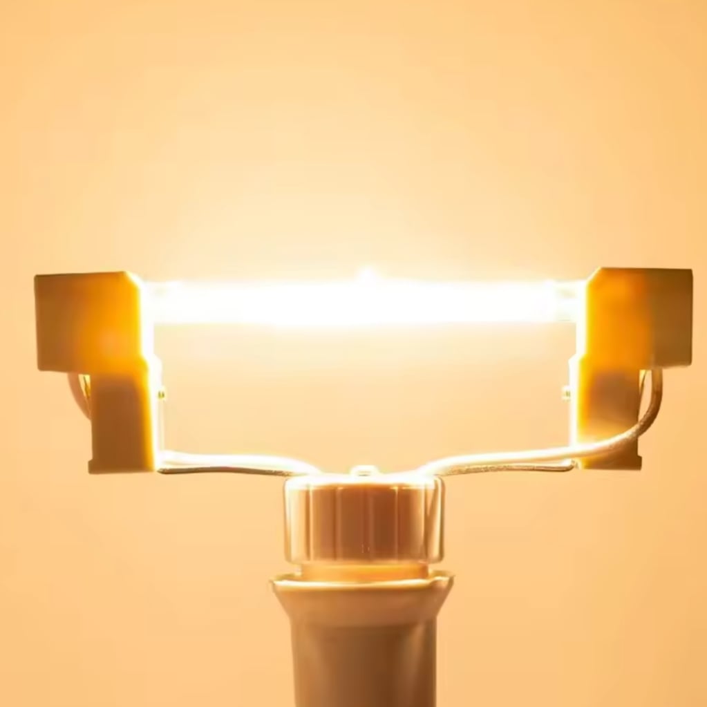 Picture of 500W AC220V  Halogen Glass Lamp tube for professional video light Search Light Tube Ring Light Spot Light Bat minton Play Grounds 