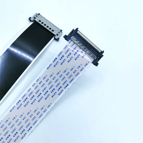 Picture of 51Pin Ffc Fpc Cable Single Connector Pitch 0.5Mm Lvds 1080P 4K Hdtv 51P Screen Flexible Flat Cable 51Pins 30Cm 40Cm 50Cm 80Cm Single With I-Pex Connector Interface - Hdmi Cable Both Side Hook
