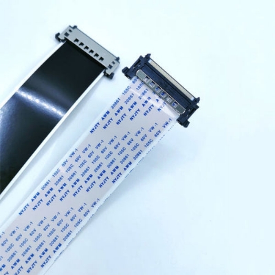 Picture of 51Pin Ffc Fpc Cable Single Connector Pitch 0.5Mm Lvds 1080P 4K Hdtv 51P Screen Flexible Flat Cable 51Pins 30Cm 40Cm 50Cm 80Cm Single With I-Pex Connector Interface - Hdmi Cable Both Side Hook