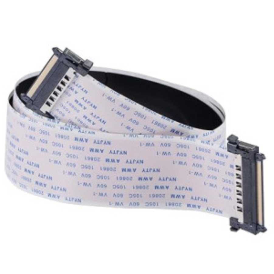 Picture of 51Pin Ffc Fpc Cable Single Connector Pitch 0.5Mm Lvds 1080P 4K Hdtv 51P Screen Flexible Flat Cable 51Pins 30Cm 40Cm 50Cm 80Cm Single With I-Pex Connector Interface - Hdmi Cable Both Side Hook