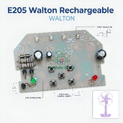 Picture of HT-E205 Walton Rechargeable Stand Fan Circuit Board LED Function 12V 45W 16 inch Fan Driver Board Replacement Parts of WRSF16B-RMC 