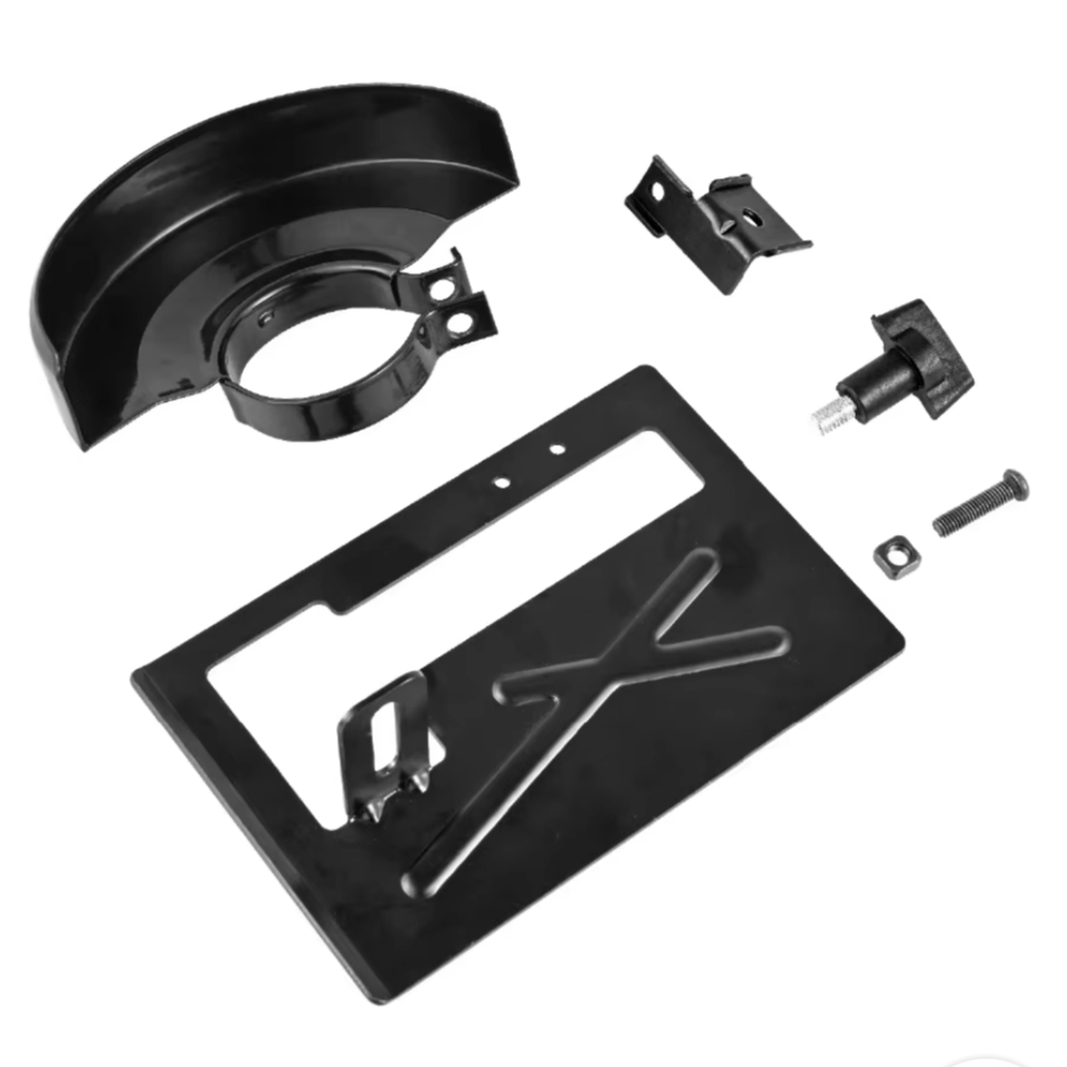 Picture of Sand Stand + Protective Cover Thickened Angle Grinder Holder Shield Guard Bracket Adjustable Cutting Machine working Power Tools Support Stand For 100mm Angle Grinder Wood 775 Motor Drill Black