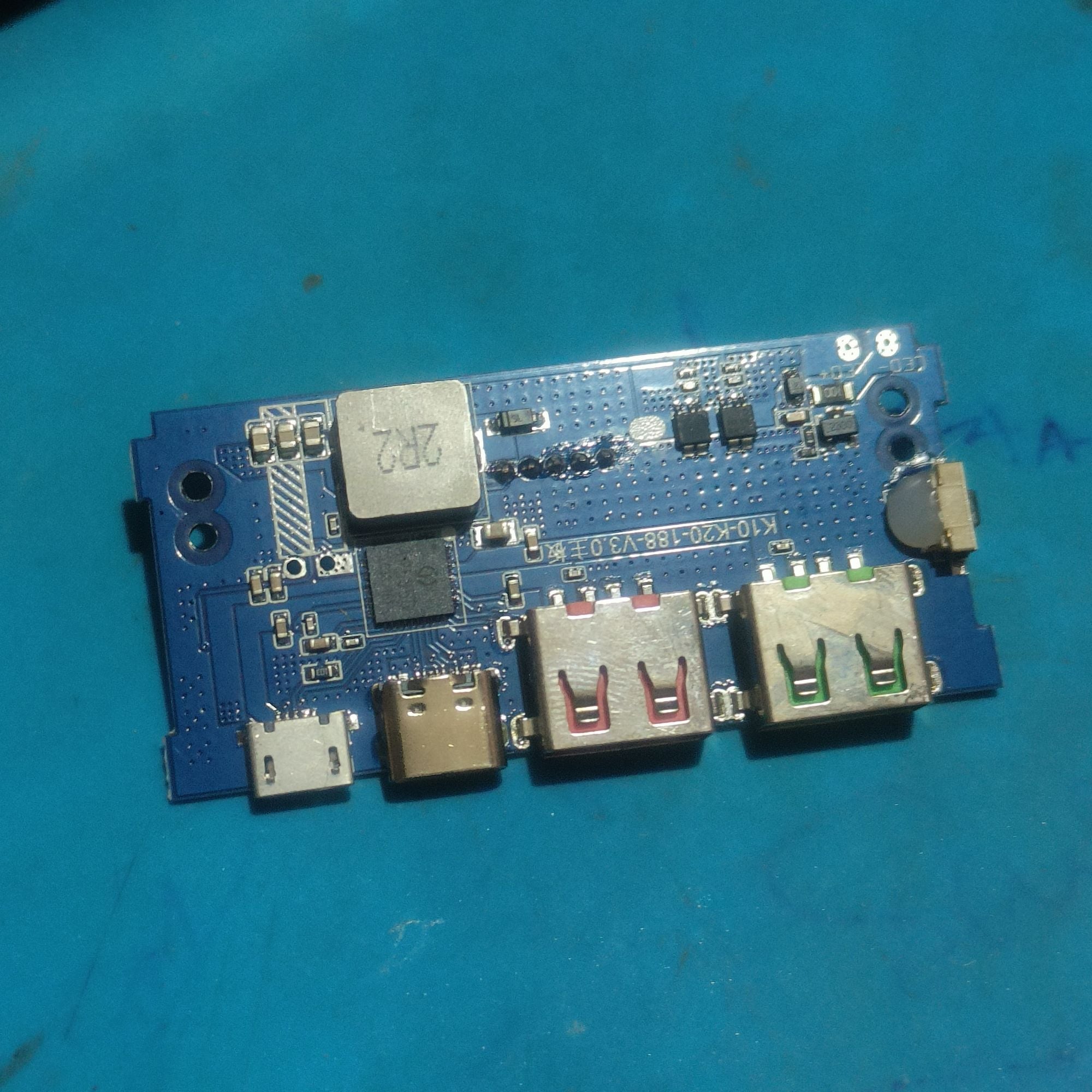 Picture of IP5356 27W Quick Charge PD3.1 USB 3.1 Gen-1 Digital Power Bank Circuit 3 in 1 Charging Input Output Port LED Display 
