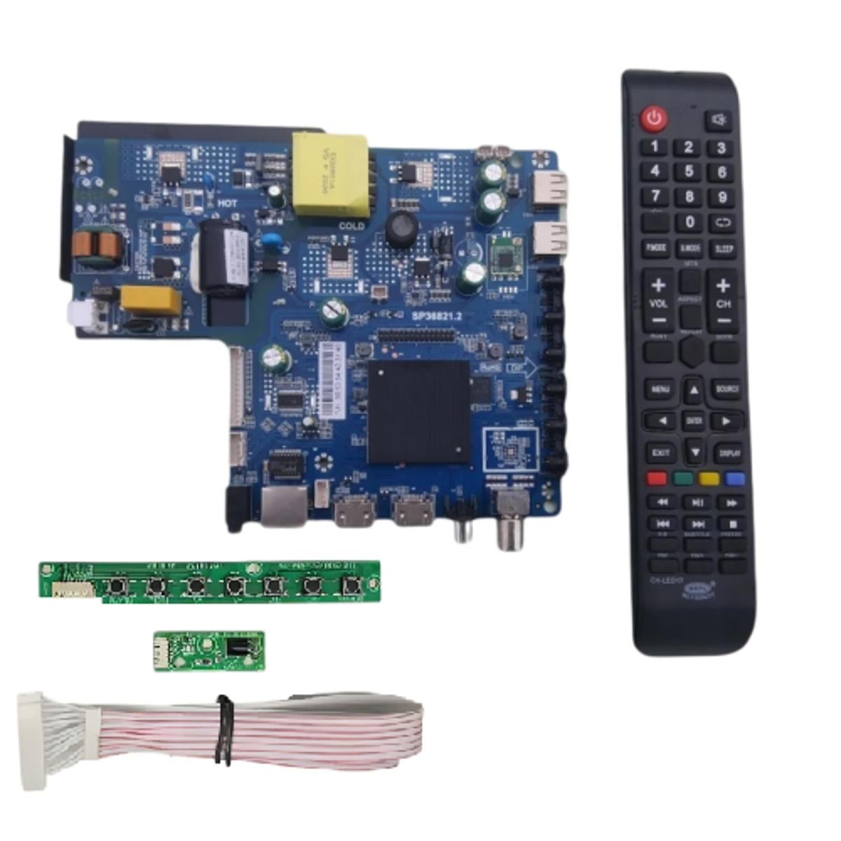 Picture of SP36821.5 Smart Android 9 TV Moterboard 1G+8G 3 in1 Network LED TV Board Buitl-in Power and Backlight Driver 